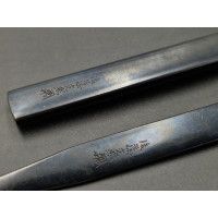 Art Japon KOGAI et KOZUKA FUTAKOROMONO SHISHI en SHAKUDO et OR SIGNATURE GOTO MITSUOKI 1725 - 1776  JAPON EDO {PRODUCT_REFERENCE