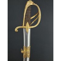 Armes Blanches SABRE D'OFFICIER SUPERIEUR DE CAVALERIE LEGERE SUPERBE LAME DAMAS DOUBLE FACE VERS 1815 - FRANCE RESTAURATION {PR