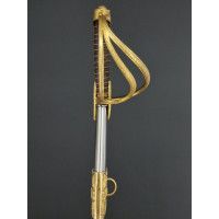 Armes Blanches SABRE D'OFFICIER SUPERIEUR DE CAVALERIE LEGERE SUPERBE LAME DAMAS DOUBLE FACE VERS 1815 - FRANCE RESTAURATION {PR