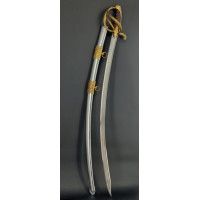 Armes Blanches SABRE D'OFFICIER SUPERIEUR DE CAVALERIE LEGERE SUPERBE LAME DAMAS DOUBLE FACE VERS 1815 - FRANCE RESTAURATION {PR