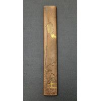 Art Japon KOZUKA CUIVRE  TANTO KATANA SIGNATURE JAPON EDO PERIOD {PRODUCT_REFERENCE} - 1