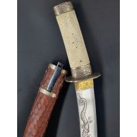 Art du Japon GIGANTESQUE   TANTO JAPONAIS  97CM   OFFERT POUR UN TEMPLE -  JAPON EPOQUE EDO {PRODUCT_REFERENCE} - 7