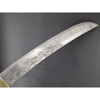 Art du Japon GIGANTESQUE   TANTO JAPONAIS  97CM   OFFERT POUR UN TEMPLE -  JAPON EPOQUE EDO {PRODUCT_REFERENCE} - 10