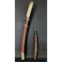 Art du Japon GIGANTESQUE   TANTO JAPONAIS  97CM   OFFERT POUR UN TEMPLE -  JAPON EPOQUE EDO {PRODUCT_REFERENCE} - 13