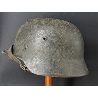 Militaria WW2 CASQUE WEHRMACHT MODEL 40  BÉTONNÉ ANTI REFLET  - ALLEMAGNE SECONDE GUERRE MONDIALE {PRODUCT_REFERENCE} - 2