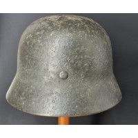 Militaria WW2 CASQUE WEHRMACHT MODEL 40  BÉTONNÉ ANTI REFLET  - ALLEMAGNE SECONDE GUERRE MONDIALE {PRODUCT_REFERENCE} - 3