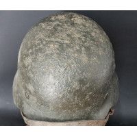 Militaria WW2 CASQUE WEHRMACHT MODEL 40  BÉTONNÉ ANTI REFLET  - ALLEMAGNE SECONDE GUERRE MONDIALE {PRODUCT_REFERENCE} - 5