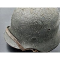 Militaria WW2 CASQUE WEHRMACHT MODEL 40  BÉTONNÉ ANTI REFLET  - ALLEMAGNE SECONDE GUERRE MONDIALE {PRODUCT_REFERENCE} - 13