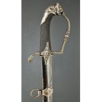 Armes Blanches SABRE D'OFFICER  DES CHASSEURS A CHEVAL ARGENTE  A LAME DAMAS & OR - FRANCE PREMIER EMPIRE {PRODUCT_REFERENCE} - 