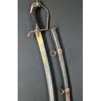 Armes Blanches SABRE D'OFFICER  DES CHASSEURS A CHEVAL ARGENTE  A LAME DAMAS & OR - FRANCE PREMIER EMPIRE {PRODUCT_REFERENCE} - 