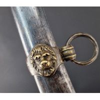 Armes Blanches SABRE D'OFFICER  DES CHASSEURS A CHEVAL ARGENTE  A LAME DAMAS & OR - FRANCE PREMIER EMPIRE {PRODUCT_REFERENCE} - 