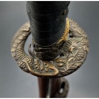 Art du Japon WAKIZASHI KANEMICHI TSUKURU XVIIè MONTURE DRAGON DE HAMANO NAOYUKI XIXè - JAPON PERIODE EDO {PRODUCT_REFERENCE} - 5