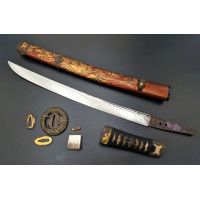 Art du Japon WAKIZASHI KANEMICHI TSUKURU XVIIè MONTURE DRAGON DE HAMANO NAOYUKI XIXè - JAPON PERIODE EDO {PRODUCT_REFERENCE} - 7