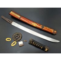 Art du Japon WAKIZASHI KANEMICHI TSUKURU XVIIè MONTURE DRAGON DE HAMANO NAOYUKI XIXè - JAPON PERIODE EDO {PRODUCT_REFERENCE} - 8