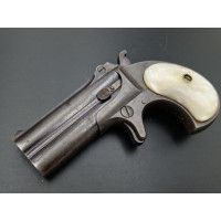 Armes de Poing PISTOLET REMINGTON DERINGER OVER UNDER 2 COUPS CALIBRE 41 RIMFIRE PLAQUETTES NACRE - USA XIXè {PRODUCT_REFERENCE}