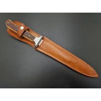 Coutellerie COUTEAU DE CHASSE DROIT ET FIXE LAME INOX MANCHE BOIS DE CERF {PRODUCT_REFERENCE} - 1