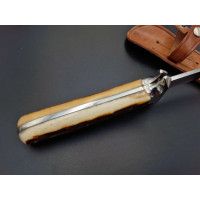 Coutellerie COUTEAU DE CHASSE DROIT ET FIXE LAME INOX MANCHE BOIS DE CERF {PRODUCT_REFERENCE} - 6