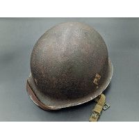 Militaria WW2 CASQUE US M1 PARACHUTISTE 101st AIRBORNE 501st PIR  2nd BATAILLON {PRODUCT_REFERENCE} - 1