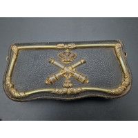 Militaria GIBERNE CARTOUCHIERE OFFICIER ARTILLERIE ESPAGNE XIXè {PRODUCT_REFERENCE} - 1