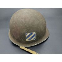Militaria WW2 CASQUE US M1 3è DI {PRODUCT_REFERENCE} - 3