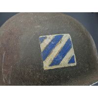 Militaria WW2 CASQUE US M1 3è DI {PRODUCT_REFERENCE} - 4