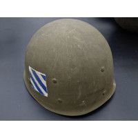 Militaria WW2 CASQUE US M1 3è DI {PRODUCT_REFERENCE} - 11