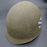 Militaria WW2 CASQUE US M1 3è DI {PRODUCT_REFERENCE} - 10