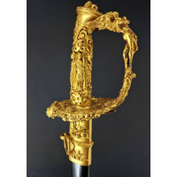 Armes Blanches EXCEPTIONNEL SABRE D'HONNEUR AU COMMANDANT FOURNIER GARDE NATIONALE 1848 ALEXANDRE GUEYTON ORFÈVRE  - FRANCE SECO