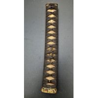 Art du Japon TSUKA POIGNEE DE SABRE JAPONAIS KATANA MOTIF CHRYSANTHEME {PRODUCT_REFERENCE} - 1