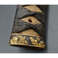 Art du Japon TSUKA POIGNEE DE SABRE JAPONAIS KATANA MOTIF CHRYSANTHEME {PRODUCT_REFERENCE} - 5