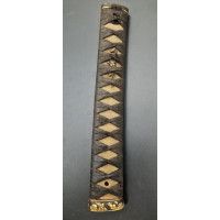 Art du Japon TSUKA POIGNEE DE SABRE JAPONAIS KATANA MOTIF CHRYSANTHEME {PRODUCT_REFERENCE} - 6