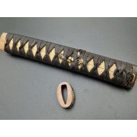 Art du Japon TSUKA POIGNEE DE SABRE JAPONAIS KATANA MOTIF PIVOINES {PRODUCT_REFERENCE} - 2