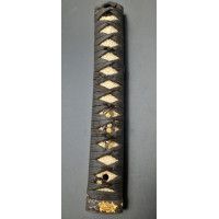 Art du Japon TSUKA POIGNEE DE SABRE JAPONAIS KATANA MOTIF PIVOINES {PRODUCT_REFERENCE} - 3