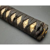 Art du Japon TSUKA POIGNEE DE SABRE JAPONAIS KATANA MOTIF PIVOINES {PRODUCT_REFERENCE} - 7
