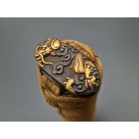 Art du Japon TSUKA POIGNEE DE SABRE JAPONAIS WAKIZASHI MOTIF DRAGON {PRODUCT_REFERENCE} - 6