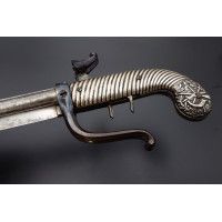Armes de Poing DAGUE DE CHASSE PISTOLET DOUBLE CANONS A SYSTEME DUMONTHIER  CALIBRE 10.5MM  -  FRANCE XIXè {PRODUCT_REFERENCE} -