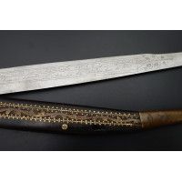 Coutellerie IMPOSANT COUTEAU PLIANT NAVAJA ESPAGNOL CATALOGNE DU SUD 89CM DATE 1883 - ESPAGNE XIXè {PRODUCT_REFERENCE} - 4