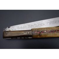 Coutellerie IMPOSANT COUTEAU PLIANT NAVAJA ESPAGNOL CATALOGNE DU SUD 101CM  - ESPAGNE XIXè {PRODUCT_REFERENCE} - 6
