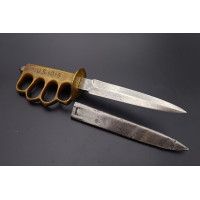 Militaria COUTEAU POIGNARD DE TRANCHEE US 1918 TRENCH KNIFE THIERS AU LION- USA PREMIERE GUERRE MONDIALE {PRODUCT_REFERENCE} - 1
