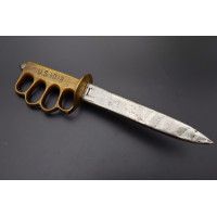 Militaria COUTEAU POIGNARD DE TRANCHEE US 1918 TRENCH KNIFE THIERS AU LION- USA PREMIERE GUERRE MONDIALE {PRODUCT_REFERENCE} - 1