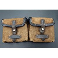 Militaria WW2   PORTE CHARGEUR EN TOILE   FSA MAUSER G43 K43  1944   - ALLEMAGNE SECONDE GUERRE MONDIALE {PRODUCT_REFERENCE} - 1