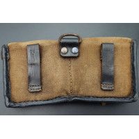 Militaria WW2 PORTE CHARGEURS   MAUSER G43 K43  DE 1944 EN TOILE ET CUIR - ALLEMAGNE SECONDE GUERRE MONDIALE {PRODUCT_REFERENCE}