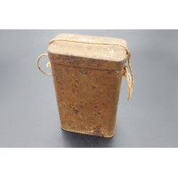 Militaria WW1 MASQUE A GAZ M2B OCULAIRES BLEU  DANS SA BOITE EN FER  - FRANCE PREMIERE GUERRE MONDIALE {PRODUCT_REFERENCE} - 1