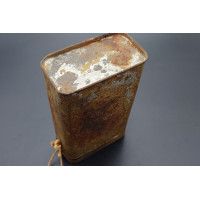 Militaria WW1 MASQUE A GAZ M2B OCULAIRES BLEU  DANS SA BOITE EN FER  - FRANCE PREMIERE GUERRE MONDIALE {PRODUCT_REFERENCE} - 3