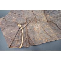Militaria WW1 MASQUE DEMI CAGOULE ANTI GAZ  FABRICATION  DANS SA HOUSSE DE TRANSPORT - FRANCE PREMIERE GUERRE MONDIALE {PRODUCT_