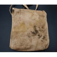 Militaria WW1 MASQUE DEMI CAGOULE ANTI GAZ  FABRICATION  DANS SA HOUSSE DE TRANSPORT - FRANCE PREMIERE GUERRE MONDIALE {PRODUCT_