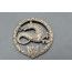 WW1 INSIGNE SALAMANDRE ARTILLERIE SPECIALE TANKISTE A.S.17 / A.S.18 SECOND MODELE - FRANCE PREMIERE GUERRE