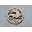 WW1 INSIGNE SALAMANDRE ARTILLERIE SPECIALE D'ASSAUT TANKISTE A.S.17 / A.S.18 SECOND MODELE - FRANCE PREMIERE GUERRE