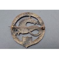 Militaria WW1 INSIGNE SALAMANDRE ARTILLERIE SPECIALE D'ASSAUT TANKISTE A.S.17 / A.S.18 SECOND MODELE - FRANCE PREMIERE GUERRE {P