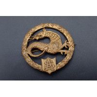 Militaria WW1 INSIGNE SALAMANDRE ARTILLERIE SPECIALE TANKISTE A.S.17 / A.S.18 SECOND MODELE - FRANCE PREMIERE GUERRE {PRODUCT_RE